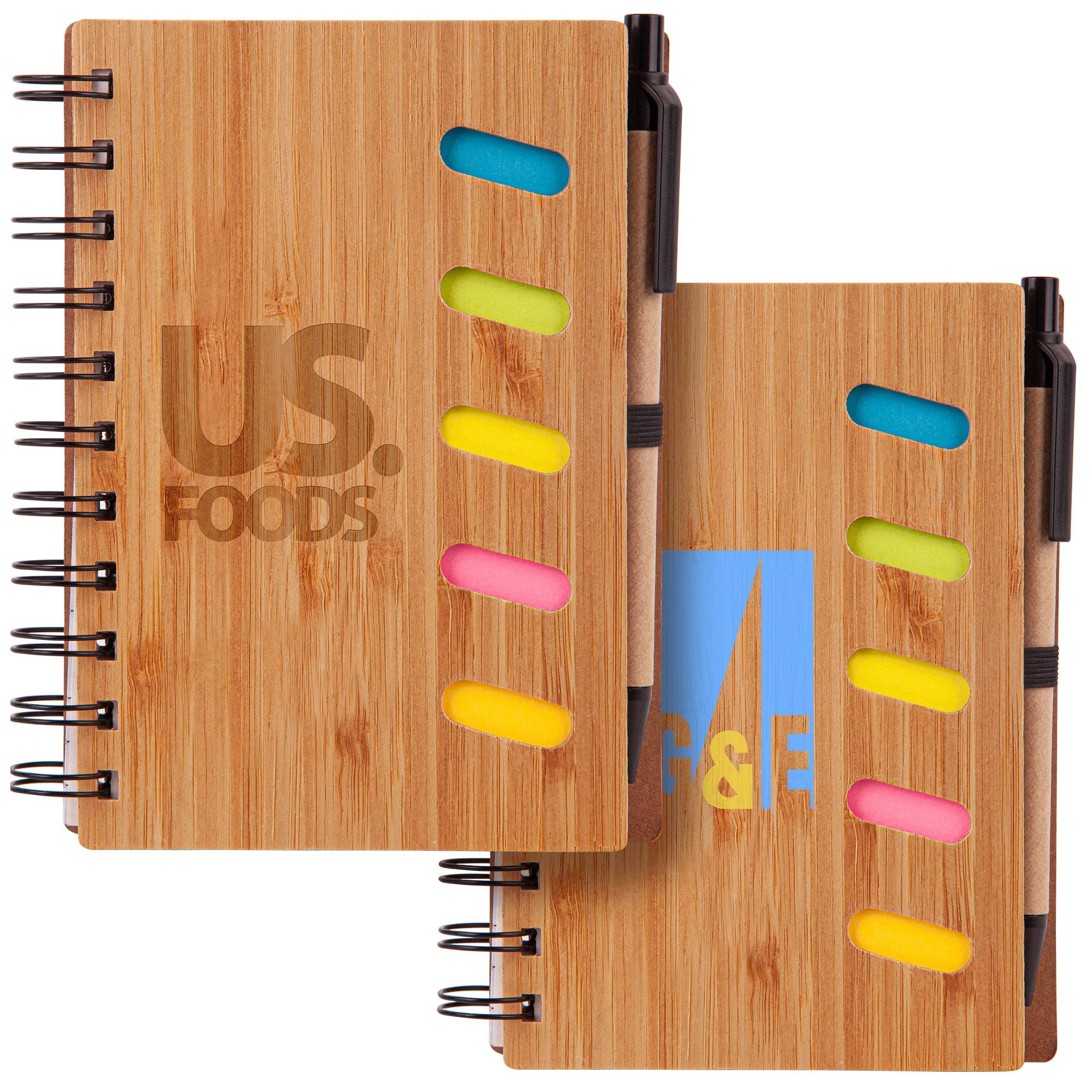 Bamboo Notebook with Pen & Stick
